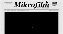 Desktop Screenshot of mikrofilmfestival.com